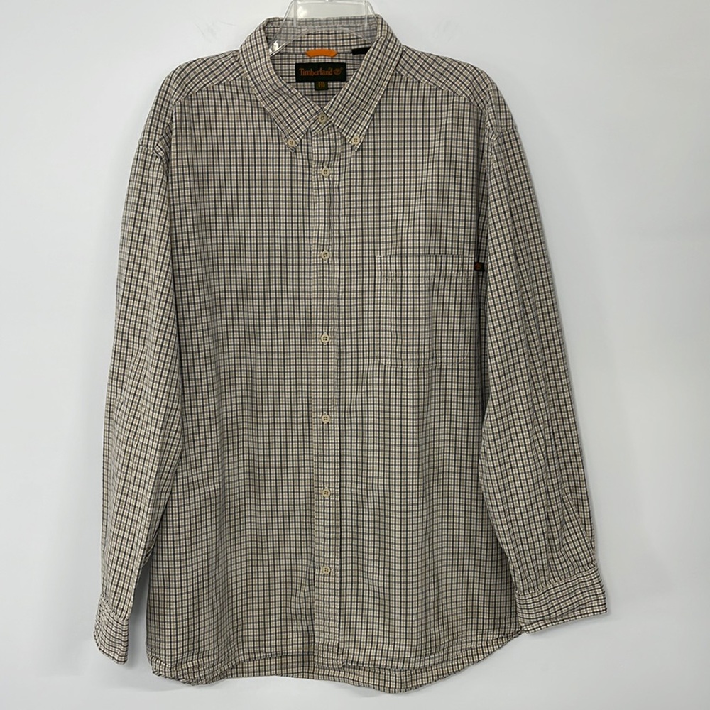 Timberland Long Sleeve Plaid Button Up Shirt Size‎ XXL